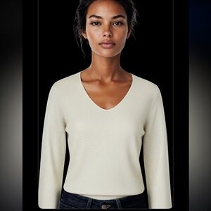 NY&Co Sparkle V Neck Knit Sweater